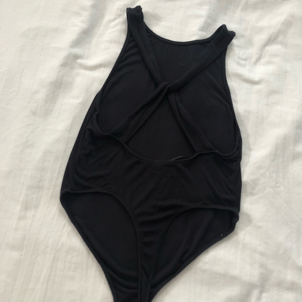 Free People High Neck Ribbed Bodysuit